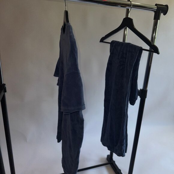 XS Gender Neutral Human Nation Velour Tracksuit, Blue - Picture 5 of 5